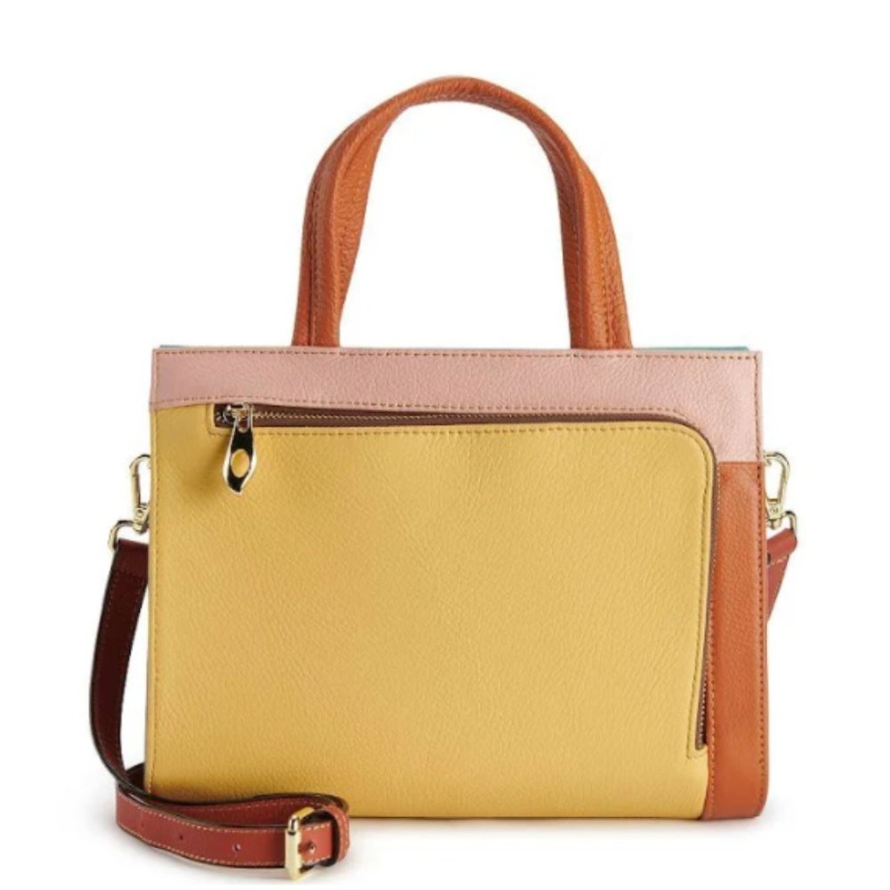 AmeriLeather Denisse Leather Crossbody Bag NWT